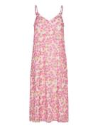 Vmsmilla Singlet Calf Dress Wvn Ga Kort Kjole Pink Vero Moda