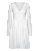 Lova Short Dress Knælang Kjole White Bubbleroom