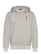 Polo Bear Fleece Hoodie Tops Sweatshirts & Hoodies Hoodies Grey Polo R...
