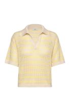 Jdytikka S/S Polo Pullover Knt Noos Tops Knitwear Jumpers Yellow JDY