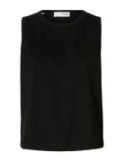Slfessential Sl Boxy Tank Top Noos Tops T-shirts & Tops Sleeveless Bla...