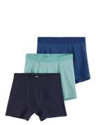 Boxer 3P Solid Night & Underwear Underwear Underpants Navy Lindex