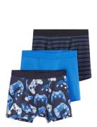 Boxer 3P Gaming Night & Underwear Underwear Underpants Navy Lindex