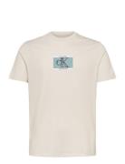 Ss 30S Eu Sp Ck Box Tape Graphic Tops T-Kortærmet Skjorte White Calvin...