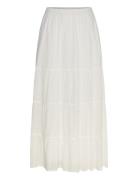 Cotton Dobby Dot Maxi Skirt Skirts Maxi Skirts White Bubbleroom