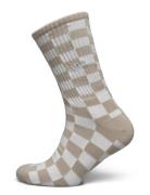 Checkerboard Crew Sport Socks Regular Socks Brown VANS