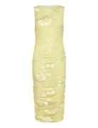 Lavinia Dress Knælang Kjole Yellow Noella
