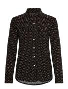 Slim Fit Geo-Print Jersey Shirt Tops Shirts Long-sleeved Black Lauren ...