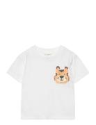 T-Shirt .-- Bolsi Tops T-Kortærmet Skjorte White Mango