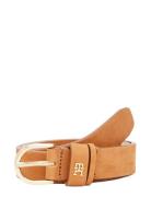 Essential Effortless 2.5 Nubuck Bælte Brown Tommy Hilfiger