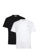 Ss Badge Tee 2Pk Tops T-Kortærmet Skjorte Black Calvin Klein Jeans