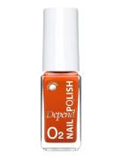 Minilack Oxygen Färg A809 Neglelak Makeup Orange Depend Cosmetic