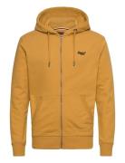 Essential Logo Zip Hoodie Hb Tops Sweatshirts & Hoodies Hoodies Yellow...