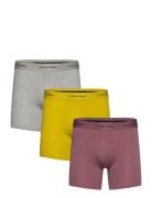 Boxer Brief 3Pk Boxershorts Yellow Calvin Klein