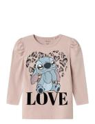 Nmfjamin Stitch Ls Top Box Noos Wdi Tops Sweatshirts & Hoodies Sweatsh...