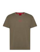 Laze T-Shirt Designers T-Kortærmet Skjorte Brown HUGO