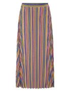 Onlalma Life Poly Plisse Skirt Aop Knælang Nederdel Multi/patterned ON...