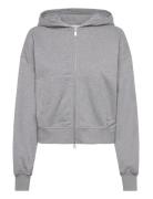 A- French Terry Badge Logo Fz Ho Tops Sweatshirts & Hoodies Hoodies Gr...