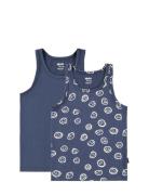 Jayden 2-Pack Tops Vests Navy Molo