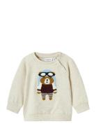 Nbmkiddy Ls Sweat Unb Tops Sweatshirts & Hoodies Sweatshirts Cream Nam...