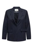 Cardamie L/S Pinst Slit Ovs Blazer Tlr Blazers Single Breasted Blazers...