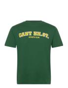 Graphic Ss T-Shirt Tops T-Kortærmet Skjorte Green GANT