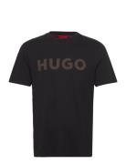 Dulivio_U253 Tops T-Kortærmet Skjorte Black HUGO