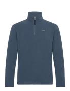 Polar Fleece Half Zip Tops Sweatshirts & Hoodies Sweatshirts Blue Supe...
