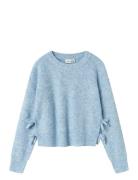 Nkflinnea Ls Loose Short Knit Tops Knitwear Pullovers Blue Name It