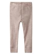 Nbnwax Wool Rib Legging Noos Bottoms Leggings Pink Name It