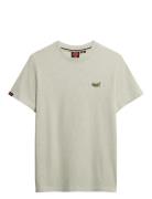 Essential Logo Emb Tee Tops T-Kortærmet Skjorte Grey Superdry