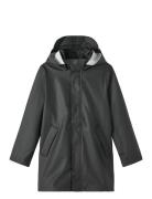 Nkndry Rain Jacket Long 1Fo Noos Outerwear Rainwear Jackets Black Name...