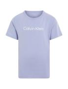 Inst. Logo Ss T-Shirt Tops T-Kortærmet Skjorte Purple Calvin Klein