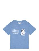 Bluey Printed T-Shirt Tops T-Kortærmet Skjorte Blue Mango