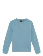 Crew Neck Sweatshirt Tops Sweatshirts & Hoodies Sweatshirts Blue Lyle ...