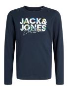 Jjgeplas Tee Ls Crew Neck Jnr Tops Sweatshirts & Hoodies Sweatshirts N...