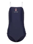 Solid Nylon/Elastan-Brembrdry1Pc-Sw Badedragt Badetøj Navy Ralph Laure...