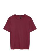 Vmpaulina Ss T-Shirt Jrs Noos Tops T-shirts & Tops Short-sleeved Red V...