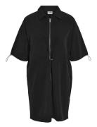 Nmkirby 2/4 Shirtdress Wvn Noos Kort Kjole Black NOISY MAY