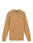 L&S Monogram Crew Neck Jumper Tops Sweatshirts & Hoodies Sweatshirts O...