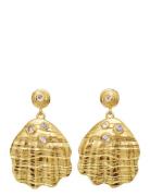 Palma Earrings Ørestickere Smykker Gold Maanesten