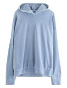 Sweatshirt Hood Velour Tops Sweatshirts & Hoodies Hoodies Blue Lindex
