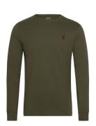 Custom Slim Fit Jersey T-Shirt Tops T-Langærmet Skjorte Green Polo Ral...