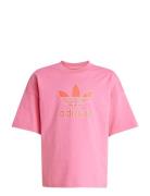 Trefoil Tee Tops T-Kortærmet Skjorte Pink Adidas Originals