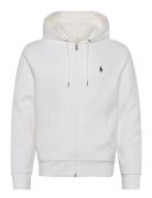 Double-Knit Full-Zip Hoodie Tops Sweatshirts & Hoodies Hoodies White P...
