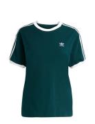3 Stripe Tee Sport T-shirts & Tops Short-sleeved Navy Adidas Originals
