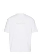 Ss Hero Monologo Emb 16S Crewnck Tops T-Kortærmet Skjorte White Calvin...