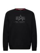 Basic Sweater Carbon Tops Sweatshirts & Hoodies Sweatshirts Black Alph...