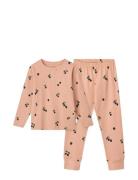 Wilhelm Printed Pyjamas Set Pyjamassæt Pink Liewood