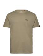 Camo Logo Puff Print Back Print T Tops T-Kortærmet Skjorte Khaki Green...